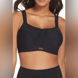 NWT Panache Sports Bra Black Underwire Wired Size 36C